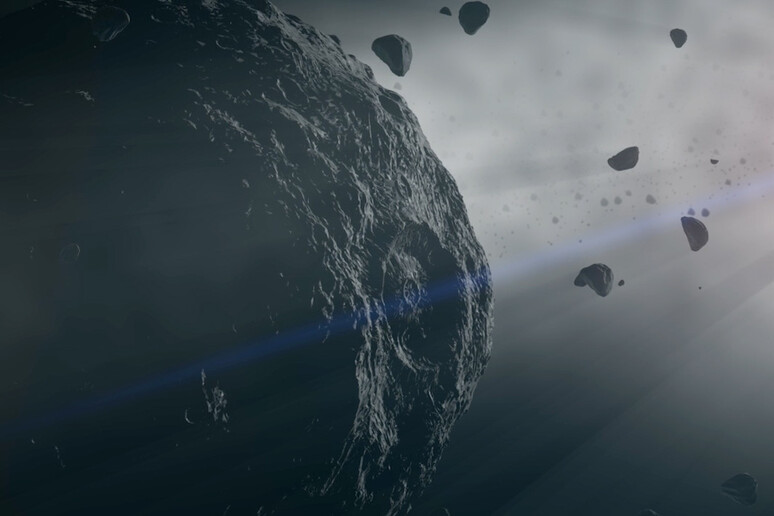 Rappresentazione artistica dell 'asteroide Bennu (fonte: NASA) - RIPRODUZIONE RISERVATA