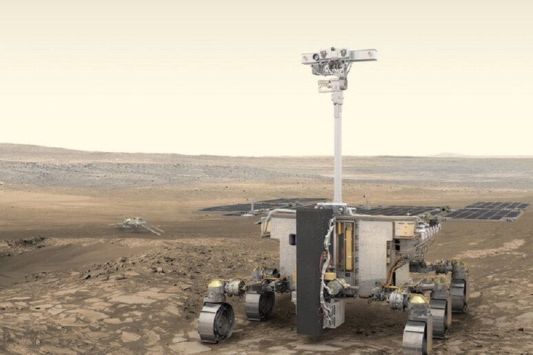 Il rover di ExoMars  ' Rosalind Franklin ' (fonte:  ESA/ATG medialab) - RIPRODUZIONE RISERVATA