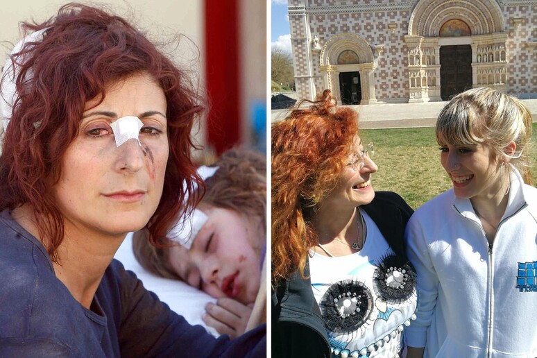 A sinistra Stefania e Sara Luce nel 2009 e a destra madre e figlia oggi - RIPRODUZIONE RISERVATA