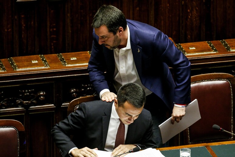 Di Maio e Salvini alla Camera - RIPRODUZIONE RISERVATA