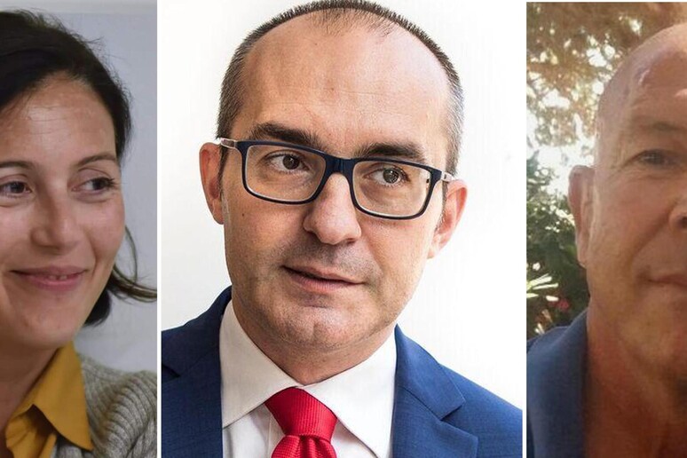 I tre candidati a sindaco di Cagliari - RIPRODUZIONE RISERVATA