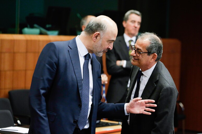 Pierre Moscovici e Giovanni Tria (archivio) © ANSA/EPA