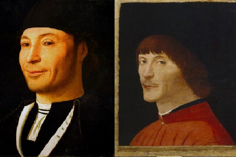 I due  'Ritratti d 'uomo ' di Antonello da Messina - RIPRODUZIONE RISERVATA