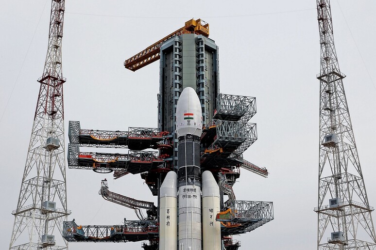 Il razzo indiano che lancerà la missione Chandrayaan 2 (fonte: ISRO) - RIPRODUZIONE RISERVATA