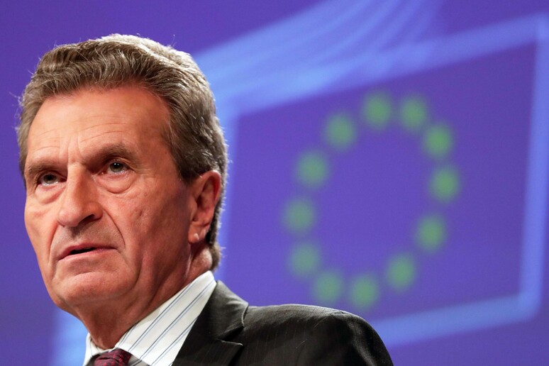Guenther Oettinger © ANSA/EPA