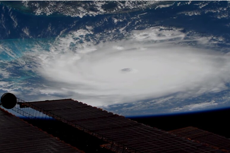L 'uragano Dorian in un video dalla Stazione Spaziale (fonte: Nasa) - RIPRODUZIONE RISERVATA
