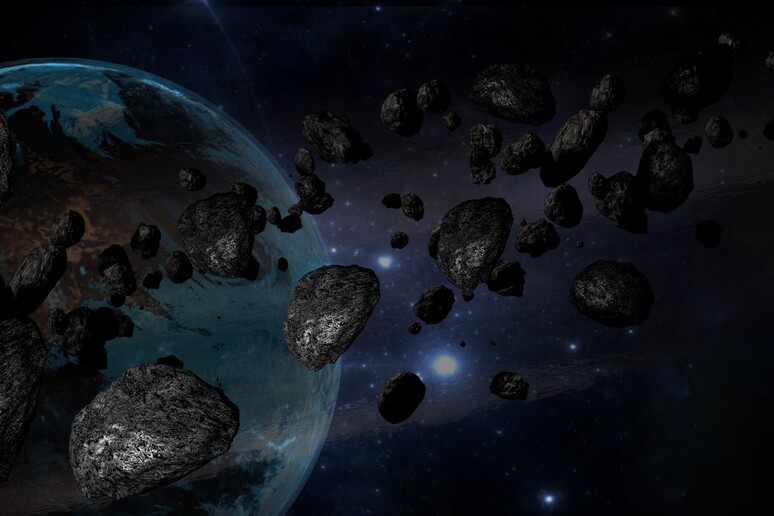Rappresentazione artistica di asteroidi vicini alla Terra (fonte: Pexels) - RIPRODUZIONE RISERVATA