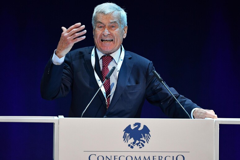 Il presidente di Confcommercio, Carlo Sangalli - RIPRODUZIONE RISERVATA