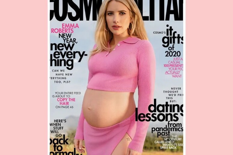 Emma Roberts prima donna incinta su copertina Cosmopolitan - People 