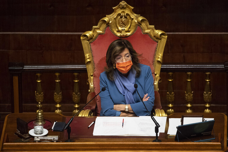 La presidente del Senato, Maria Elisabetta Casellati - RIPRODUZIONE RISERVATA