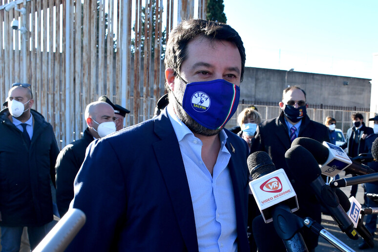 L 'ex ministro dell 'Interno Matteo Salvini - RIPRODUZIONE RISERVATA
