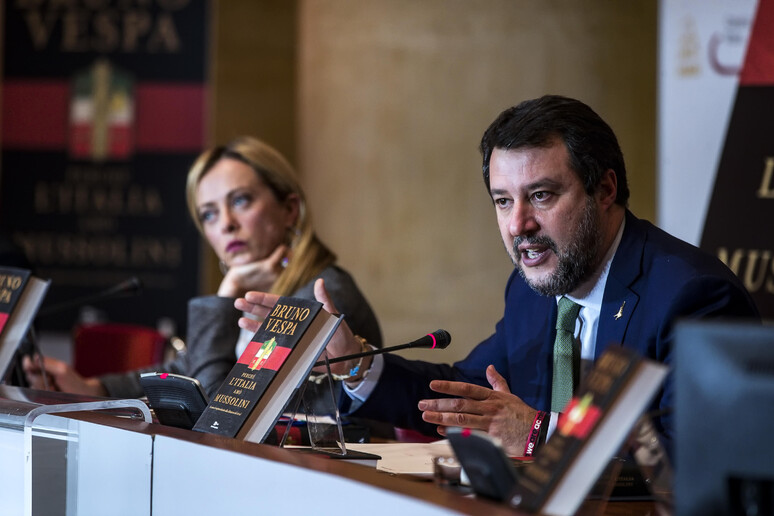 Matteo Salvini e Giorgia Meloni (archivio) - RIPRODUZIONE RISERVATA