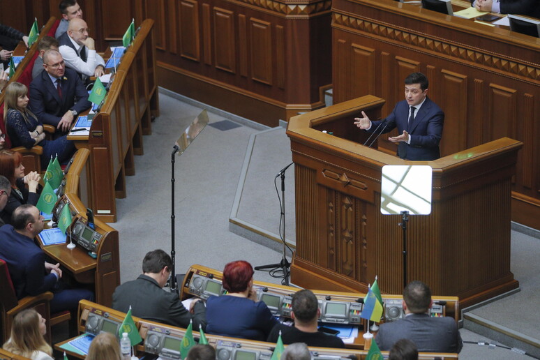 Il Parlamento ucraino © ANSA/EPA