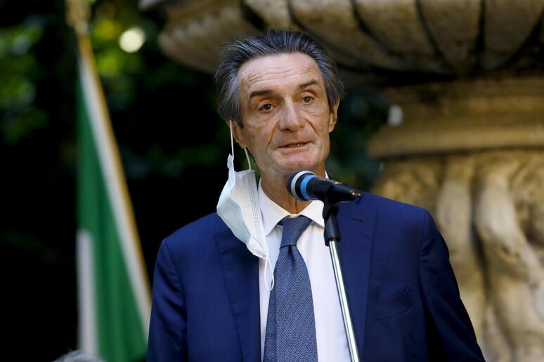 Il presidente di Regione Lombardia Attilio Fontana - RIPRODUZIONE RISERVATA