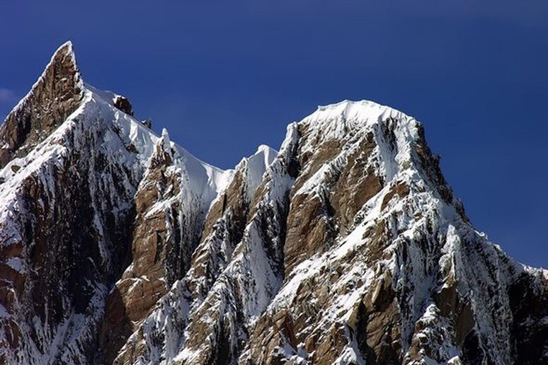 In 'immagine del massiccio del Monte Bianco - RIPRODUZIONE RISERVATA