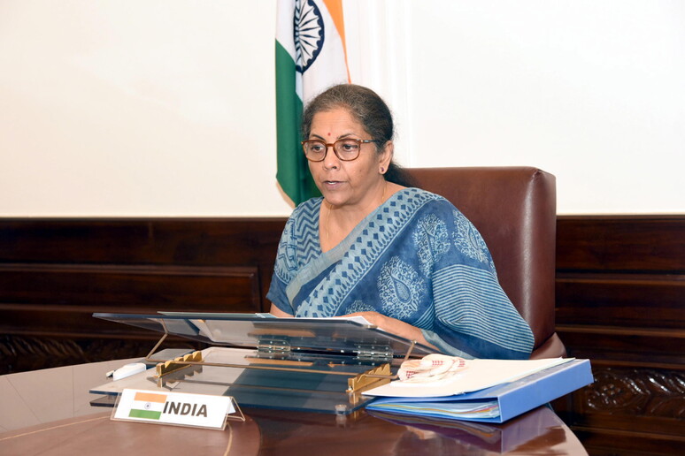 Il ministro delle Finanze dell 'India © ANSA/EPA