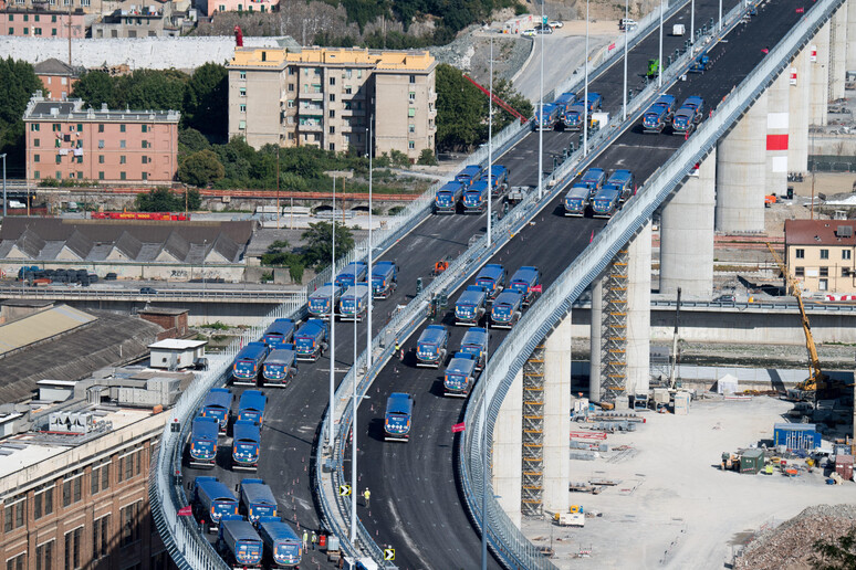 Il nuovo ponte di Genova - RIPRODUZIONE RISERVATA