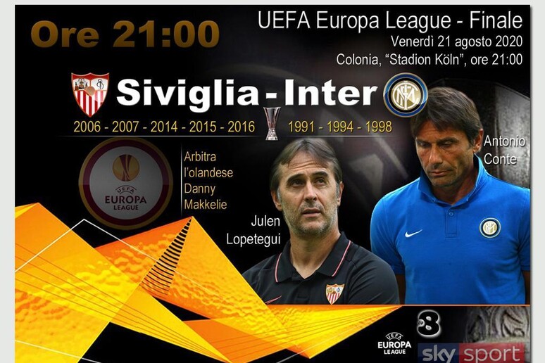 UEFA Europa League, Siviglia-Inter - RIPRODUZIONE RISERVATA