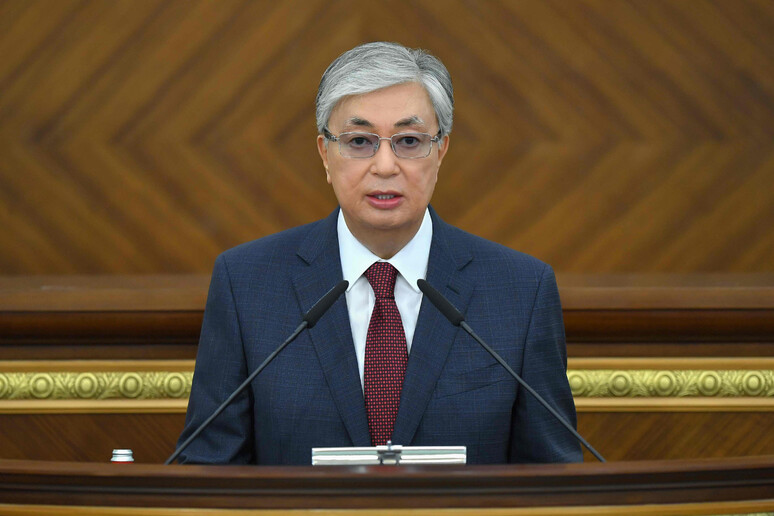 Il Presidente del Kazakhstan Kassym-Zhomart Tokayev - RIPRODUZIONE RISERVATA