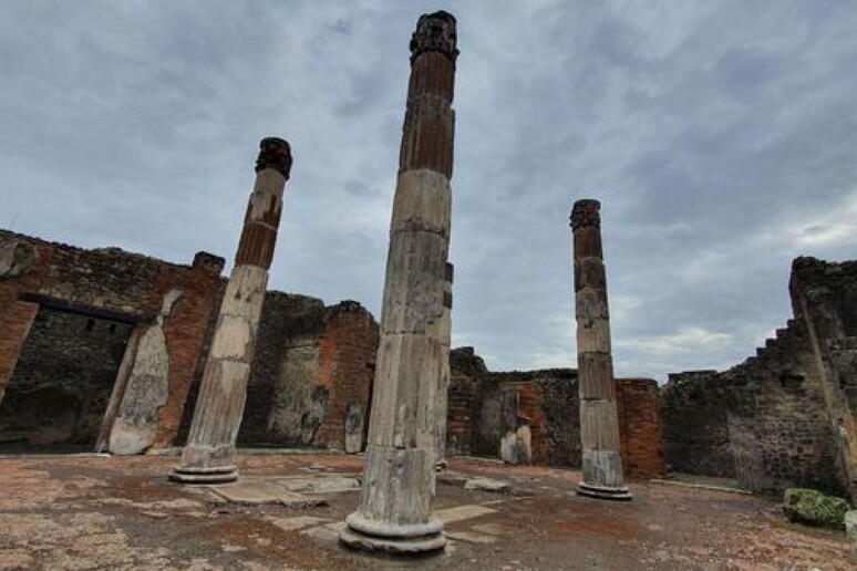 Pompeii, House of the Faun columns restored -     RIPRODUZIONE RISERVATA