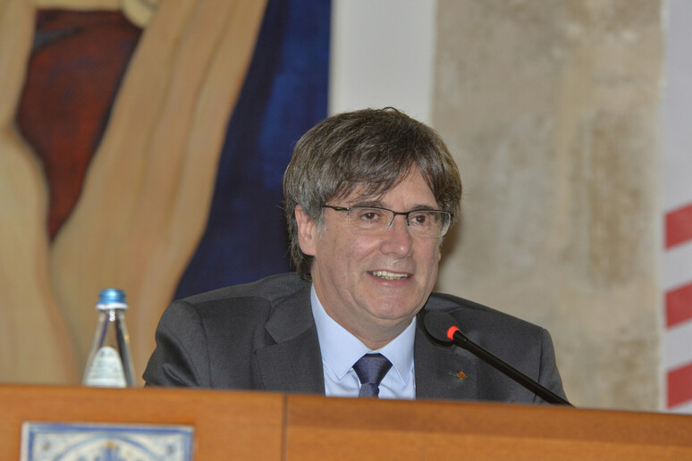 L 'ex presidente della Catalogna Carles Puigdemont -     RIPRODUZIONE RISERVATA