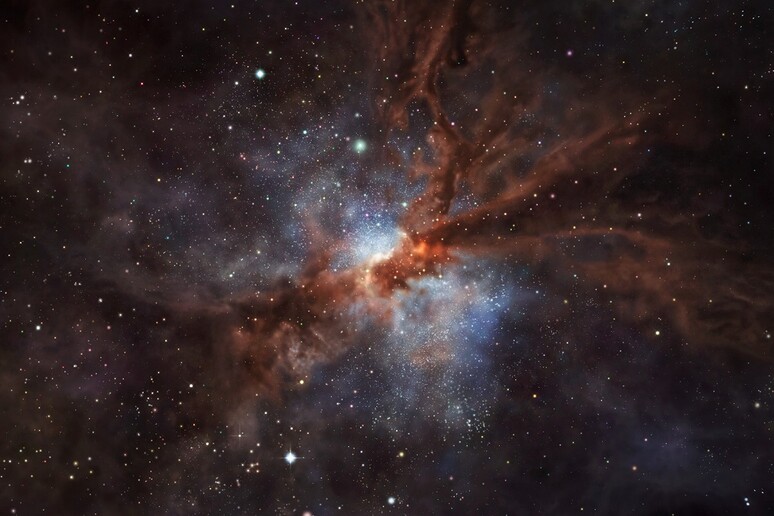 La galassia NGP–190387 (fonte: ESO/M. Kornmesser) - RIPRODUZIONE RISERVATA