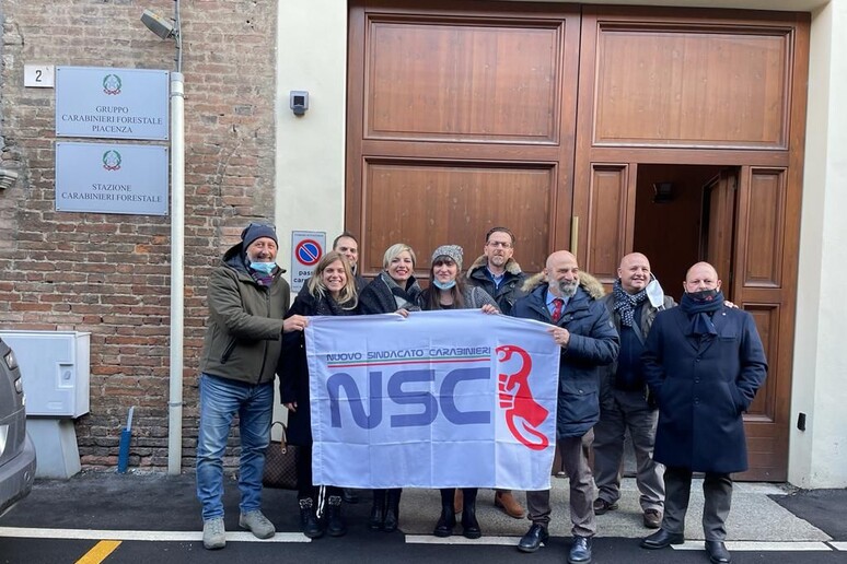 Il sindacato Nsc in visita a Piacenza - RIPRODUZIONE RISERVATA