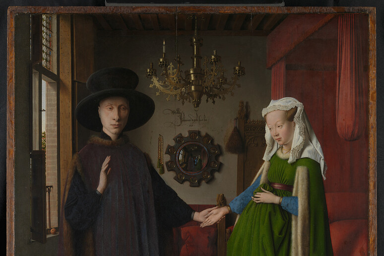 National Gallery, Il ritratto dei coniugi Arnolfini di van Eyck - RIPRODUZIONE RISERVATA