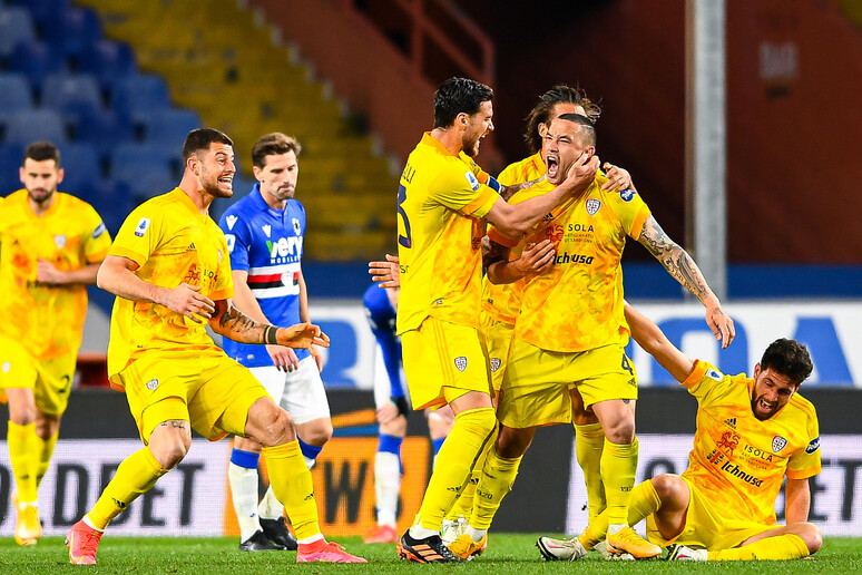 Italy Soccer: Serie A; Uc Sampdoria vs Cagliari Calcio - RIPRODUZIONE RISERVATA