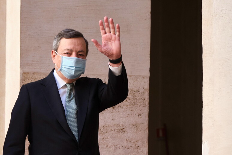Mario Draghi in una recente immagine © ANSA/EPA