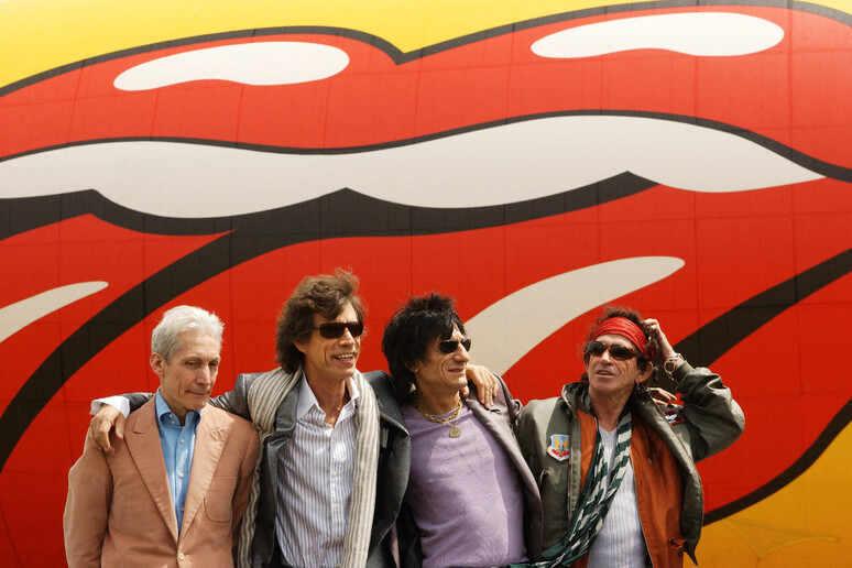 Charlie Watts, Mick Jagger, Ron Wood e Keith Richards © ANSA/AFP