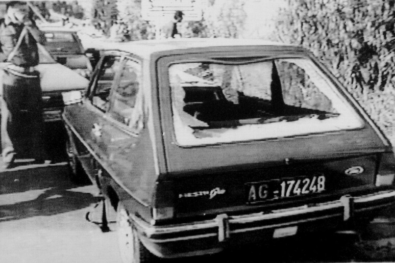 L 'auto del giudice Rosario Livatino ucciso dalla mafia il 21 settembre del 1990 nei pressi di Agrigento - RIPRODUZIONE RISERVATA