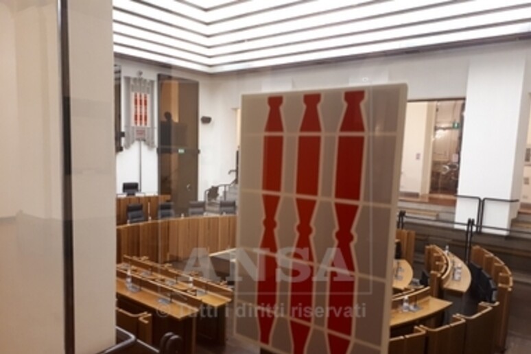 L 'aula dell 'Assemblea legislativa - RIPRODUZIONE RISERVATA