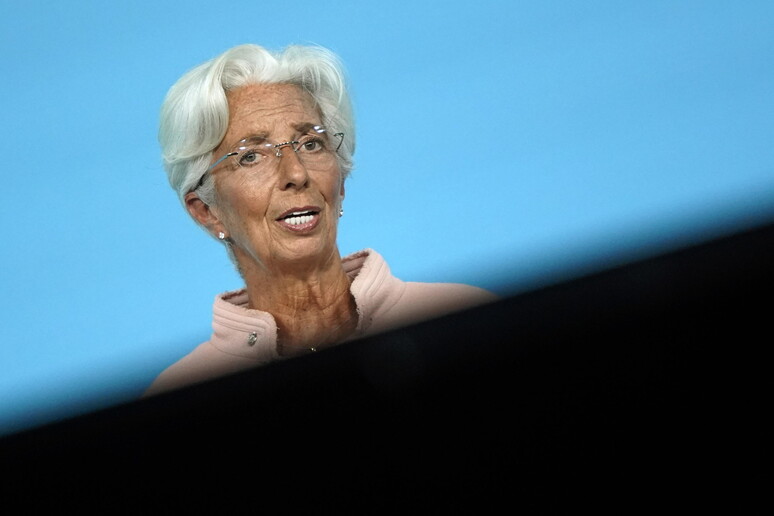 La presidente della Bce, Christine Lagarde in una foto di archivio © ANSA/EPA