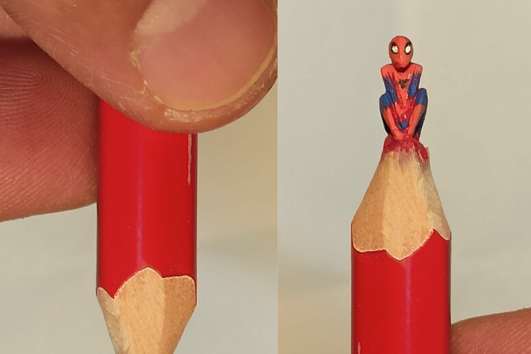La punta di una matita prende le sembianze di Spider-Man - Notizie 