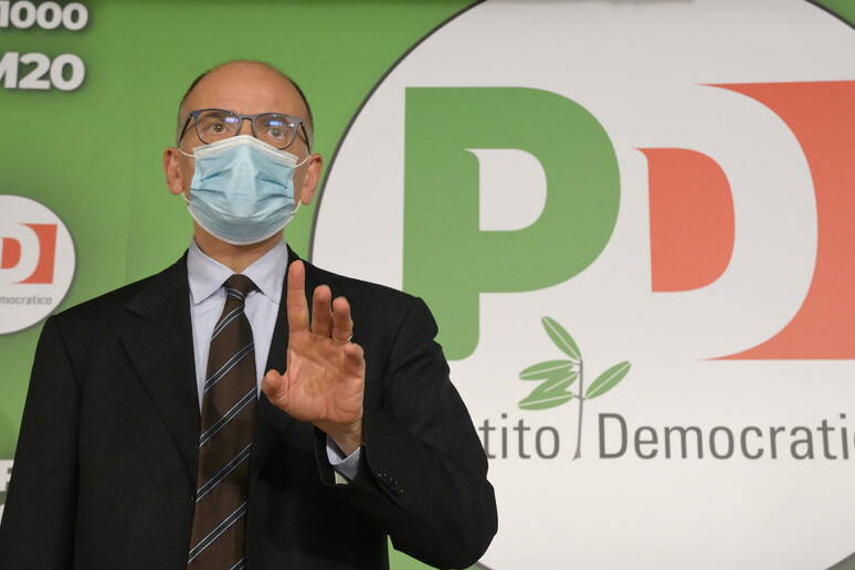Il segretario del Partito Democratico Enrico Letta - RIPRODUZIONE RISERVATA