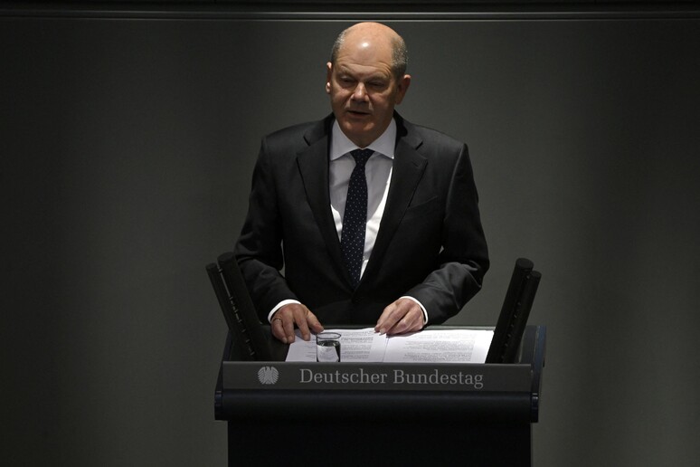 Il cancelliere tedesco Scholz © ANSA/AFP