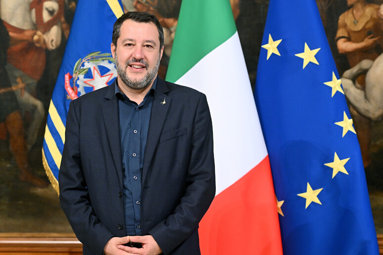 Il ministro Matteo Salvini - RIPRODUZIONE RISERVATA