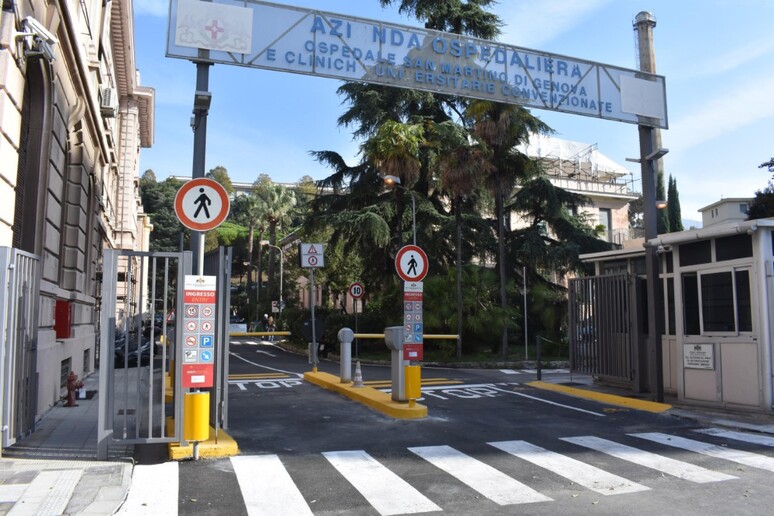 Nuovo varco ingresso Ospedale San Martino - RIPRODUZIONE RISERVATA