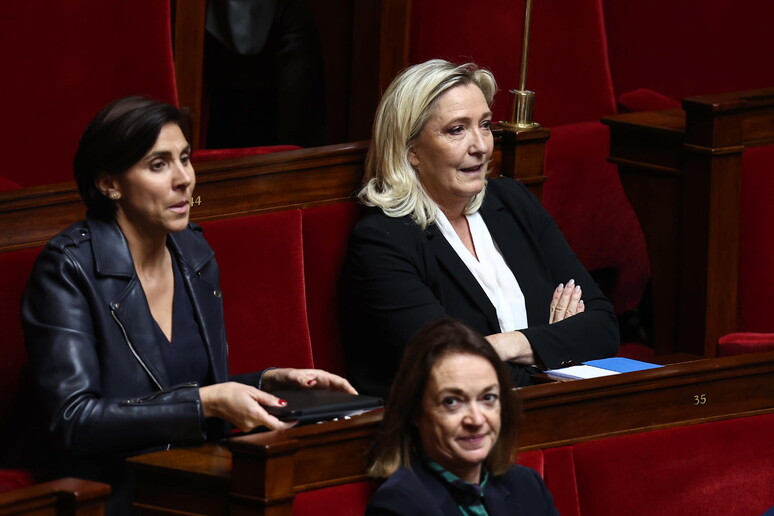 Marine Le Pen all 'Assemblea nazionale a Parigi © ANSA/EPA