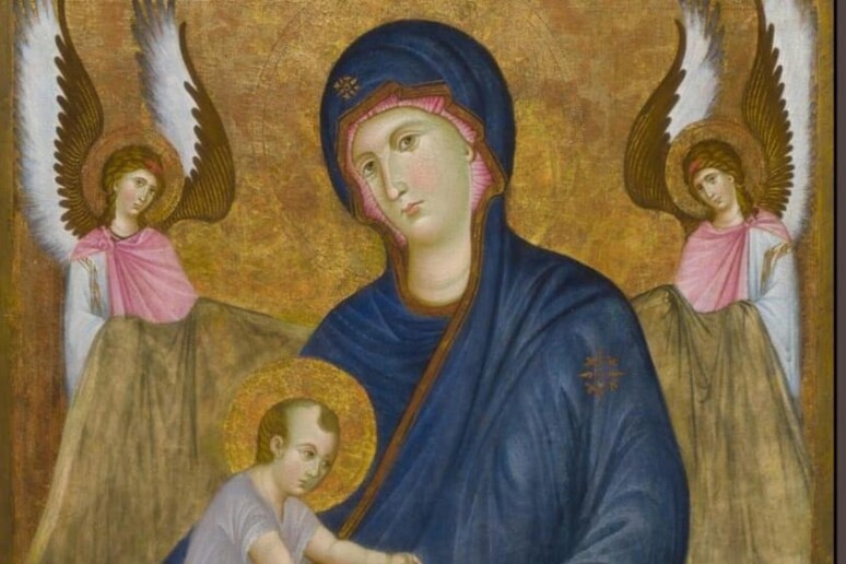 Restaurata la Madonna con bambino di Manfredino d 'Alberto - RIPRODUZIONE RISERVATA