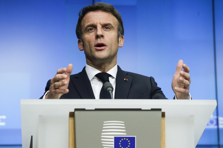 Il presidente francese Macron © ANSA/EPA