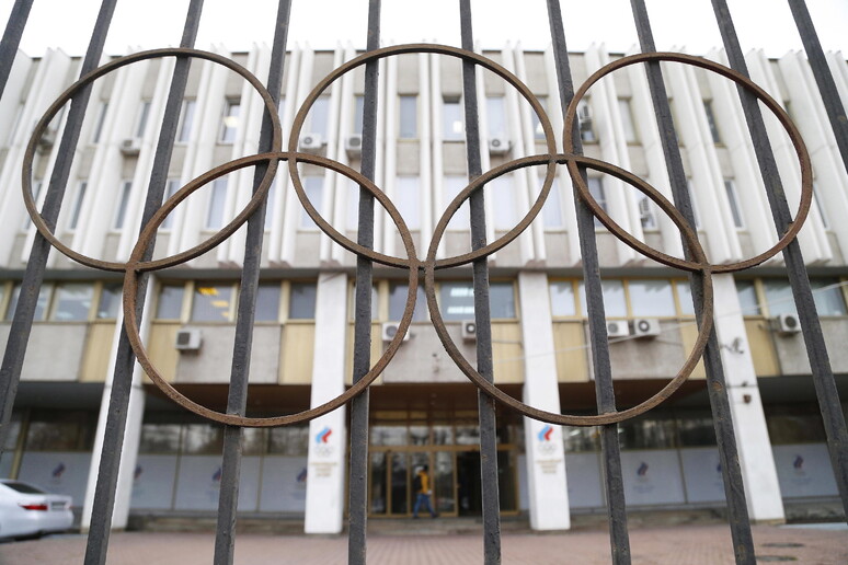 L 'esterno del quartier generale del Comitato olimpico russo © ANSA/EPA