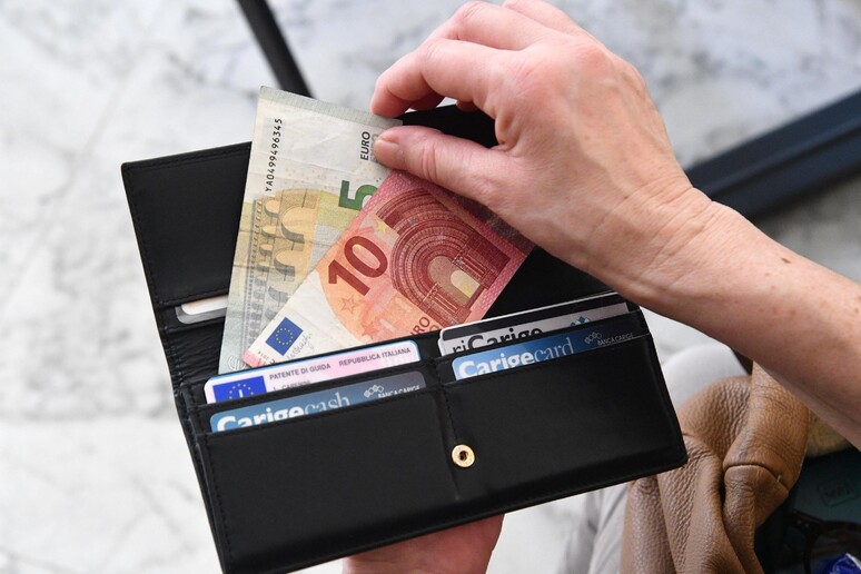 Un portafoglio con banconote in euro - RIPRODUZIONE RISERVATA