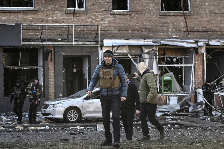 La distruzione a Kiev © ANSA/AFP