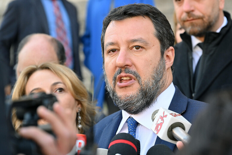 Il leader della Lega, Matteo Salvini, in una foto di archivio - RIPRODUZIONE RISERVATA