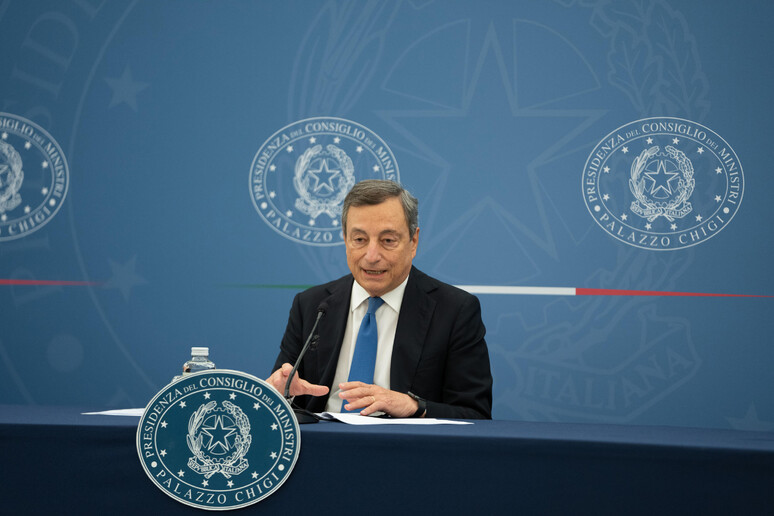 Il presidente del consiglio Mario Draghi - RIPRODUZIONE RISERVATA