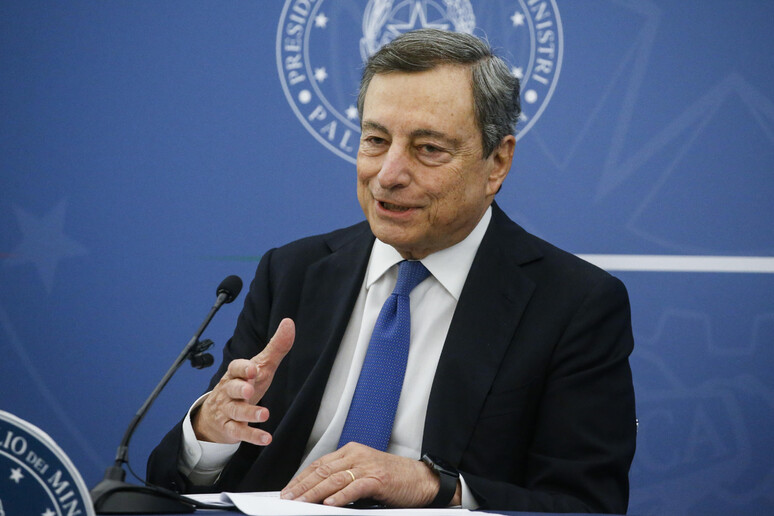Il premier, Mario Draghi - RIPRODUZIONE RISERVATA
