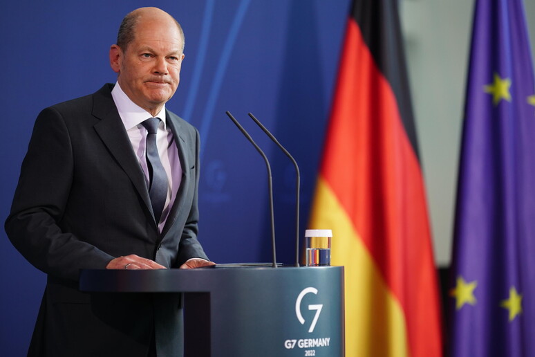 Il cancelliere tedesco Scholz © ANSA/EPA