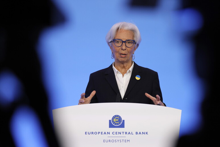 Bce: Lagarde, alta probabilit? rialzo tassi quest 'anno © ANSA/EPA